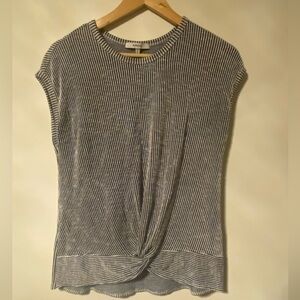 Ro & De-Navy & White Striped T-Shirt